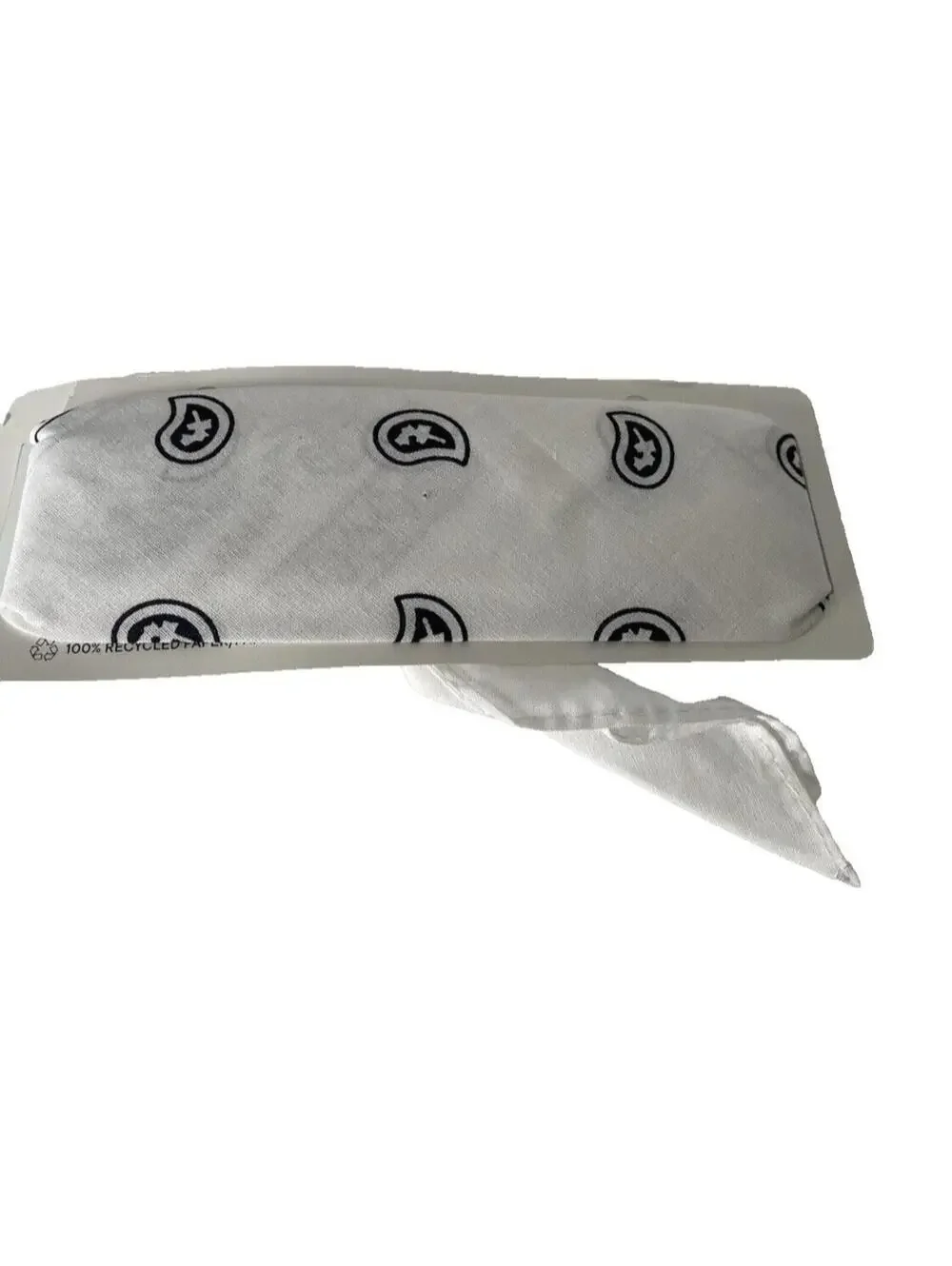 White Bandana Hair Bandana Unisex Cotton Headband Scarf Brand New